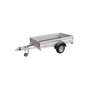 Humbaur Alumaster Basic Einachsanhänger gebremst 1300 kg – Ladefläche 2510 × 1310 × 350 mm